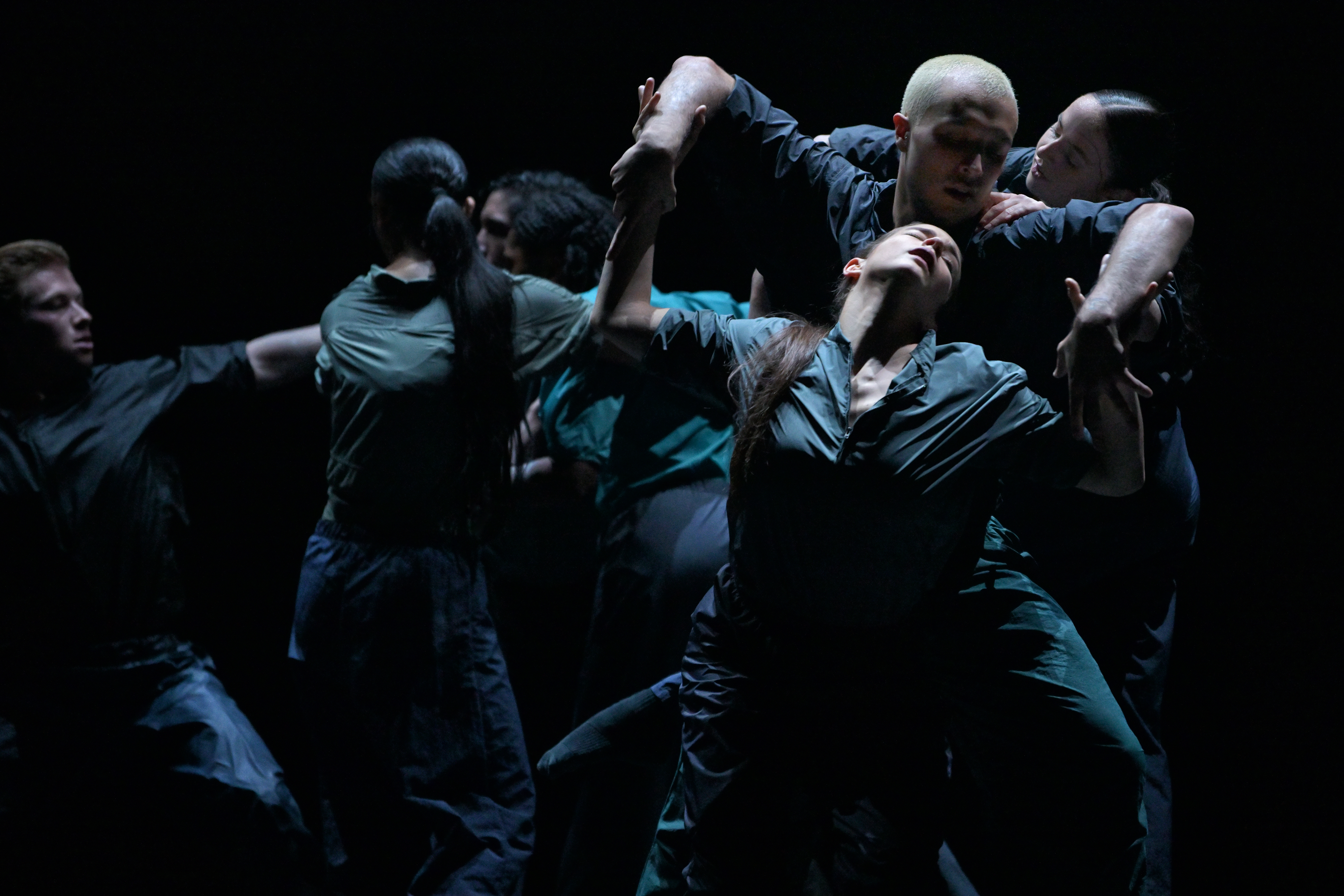 Artists of Ballet BC in Cloud Poem by Pierre Pontvianne. Photo by Michael Slobodian