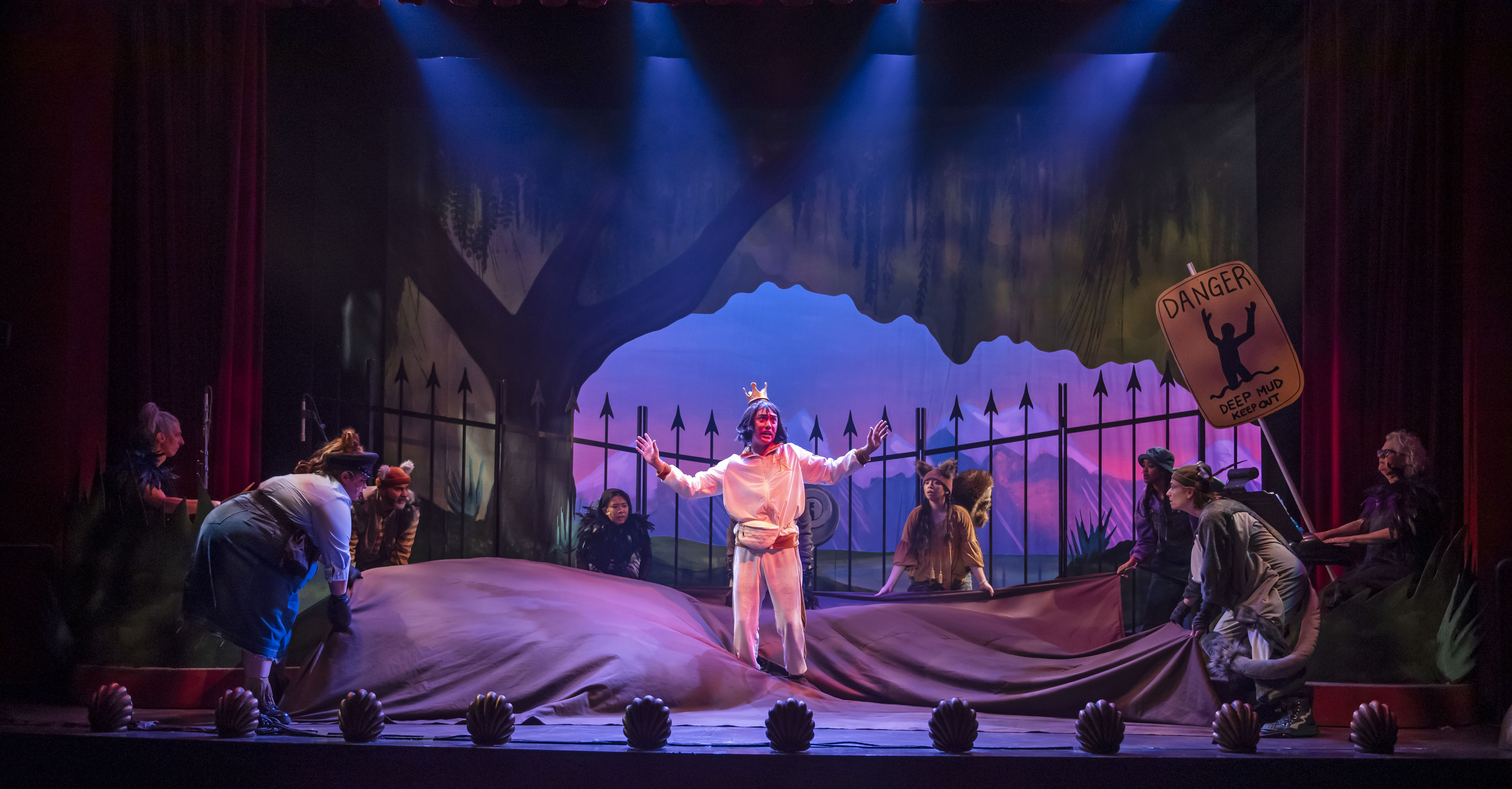 Jason Sakaki and ensemble_Photo by Emily Cooper_East Van Panto_ Robin Hood_2024_0543